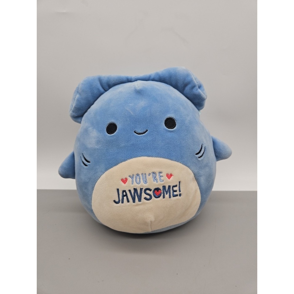Squishmallow‎ Nitro Hammerhead Shark Blue You're Jawsome Valentine Plush